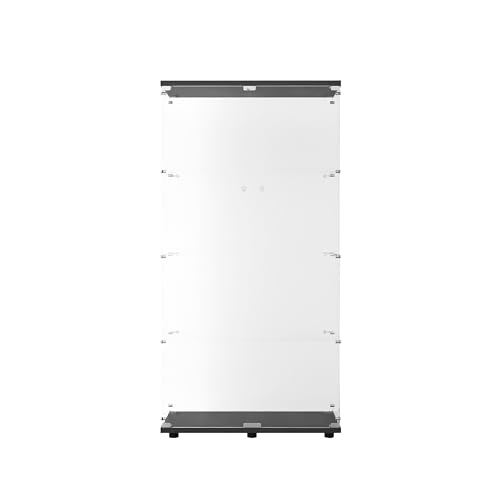Glass Display Cabinet with 4 Shelves