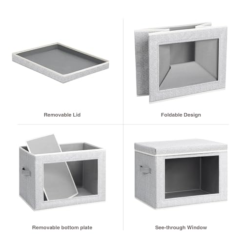 Storage Bins with Lids (6 Count)