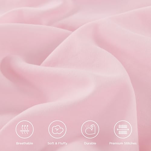 Pink Ruffle California King Comforter Set