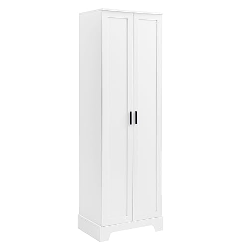 68" Tall Bathroom Storage Cabinet with Doors and Drawer
