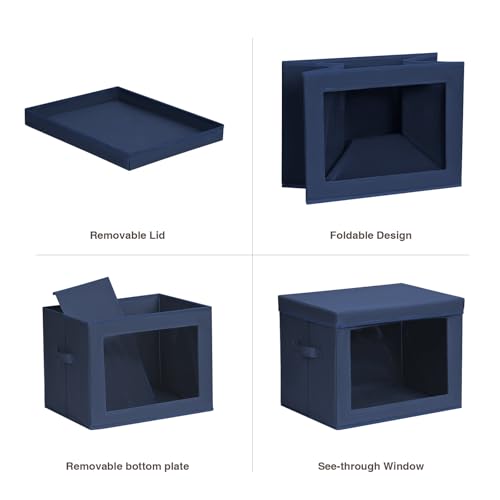 Stackable Storage Bins with Lids (5 Count)