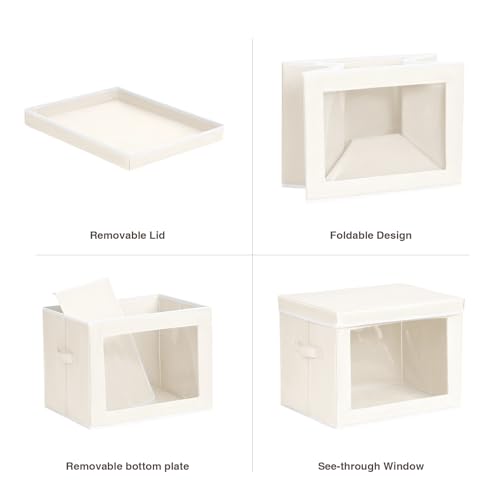 Large Storage Bins with Lids (6 Count)