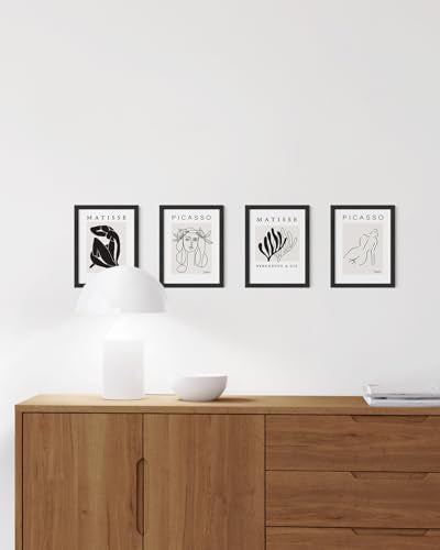 6x8 Black Oak Wooden Frame Set of 4 (4 Count)
