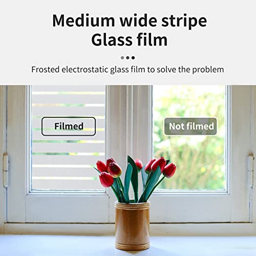 Window Privacy Film Striped with Tools (14.35 Sq Ft)
