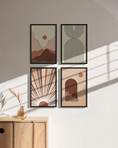 11x17 Black Oak Frame Set of 4 (4 Count)