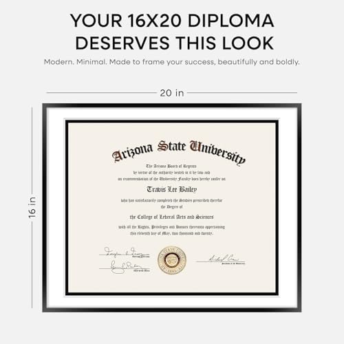 16x20 Black Diploma Frame (2 Count)