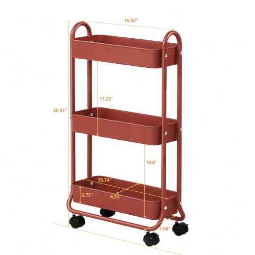 Slim Rolling Storage Cart