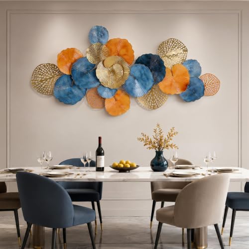 Modern 3D Large Metal Wall Art for Living Room Bedroom Entryway Decoration