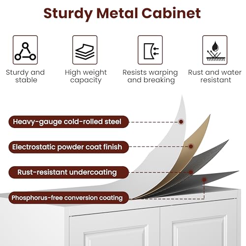 71" Tall Wardrobe Closet with 2 Doors and Hanging Rod