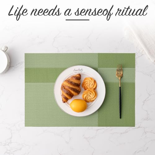 Placemats Set of 6 Washable Indoor (6 Count)
