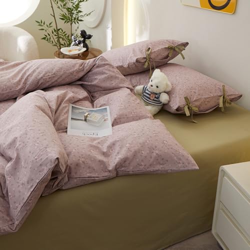 Purple Floral Comforter Set King