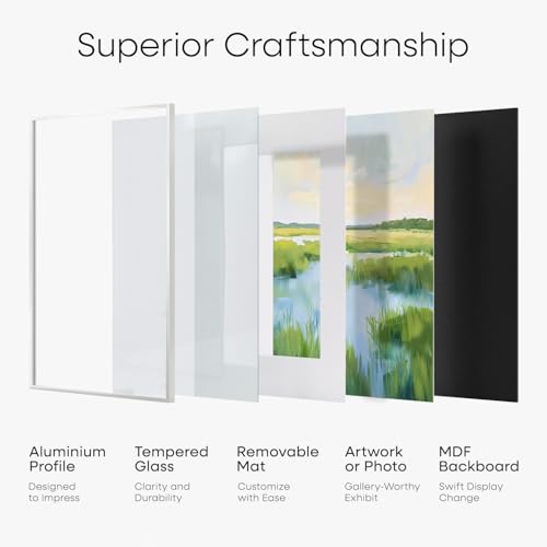 26.75x19.25 White Puzzle Picture Frame