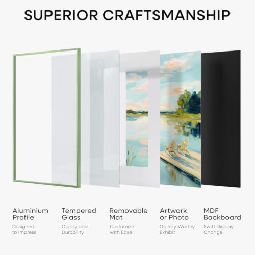 11x14 Green Picture Frame