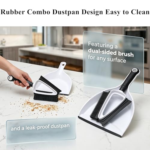 Pet Hair Removal Brush with Mini Dustpan