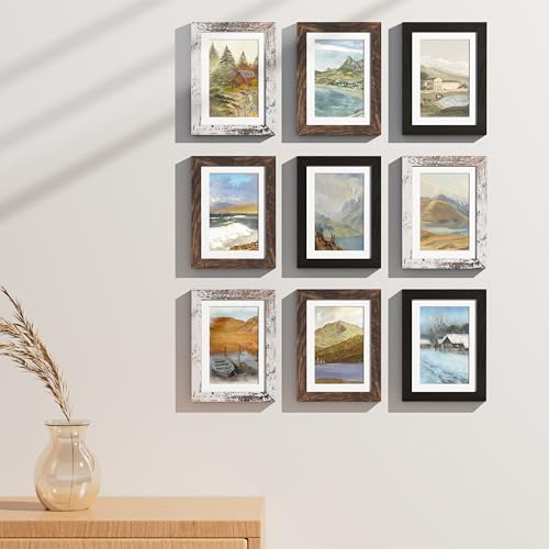 5x7 Picture Frames Set of 9 (9 Count)