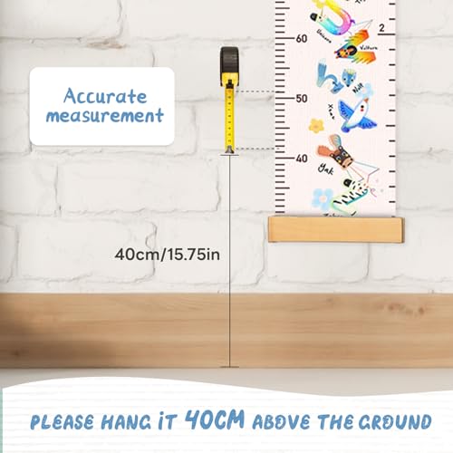 Personalized Name Canvas Growth Chart for Wall