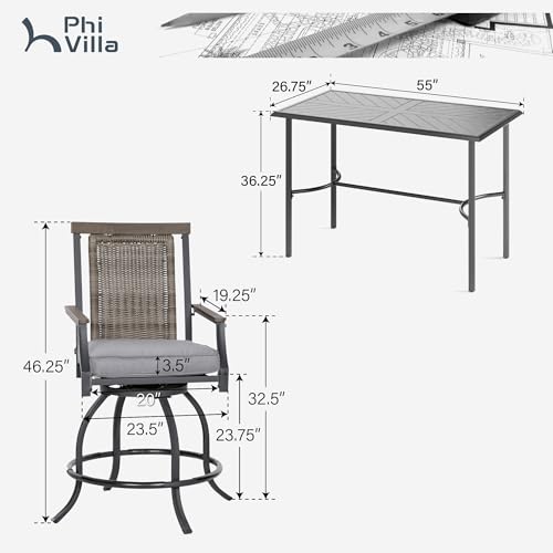 Outdoor Counter Height Table & Chairs (5 Count)
