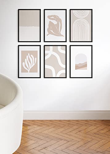 Standalone Black Oak Frames Set of 9