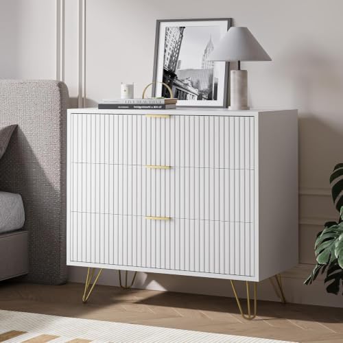 3 Drawer Nightstand Set of 2