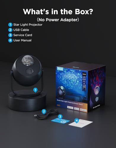Star Light Projector with Ocean Wave Ripple Effects