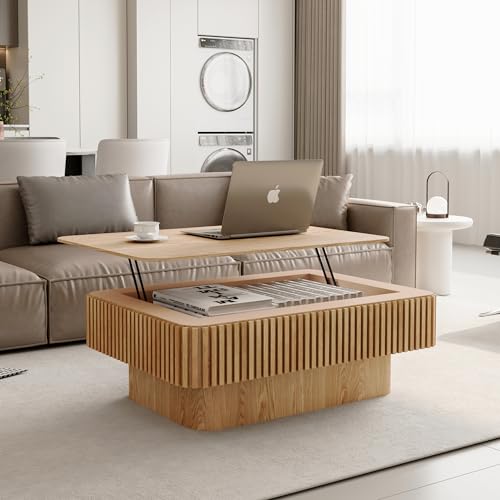 Lift Coffee Table with Storage & Adjustable Height
