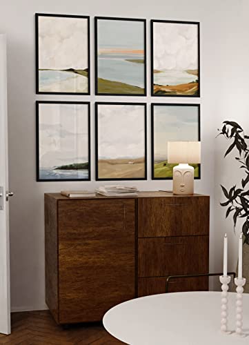 Standalone Black Oak Frame Set of 9