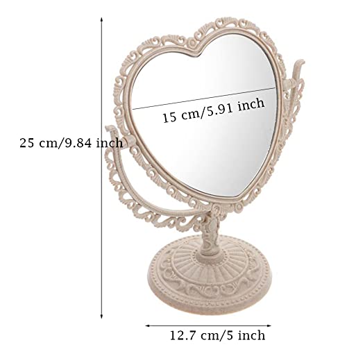 Heart Shaped Cosmetic Mirror