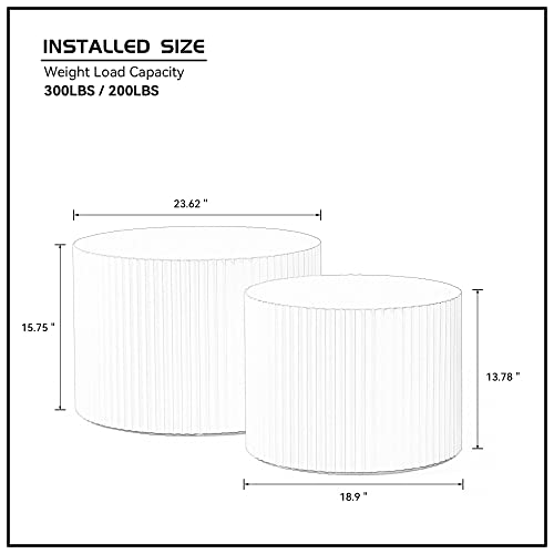 Nesting Coffee Tables Set of 2 (2 Count)