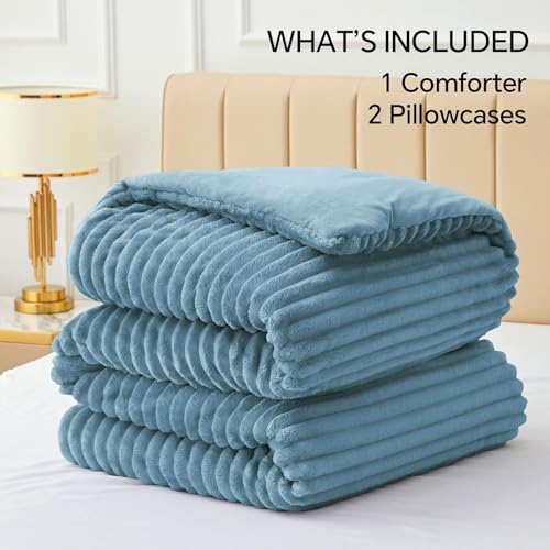 Fleece Full Comforter Set