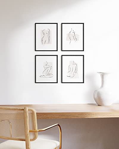 11x14 Black Oak Frame Set of 4 (4 Count)