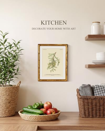 Gold Bamboo Framed Wall Art