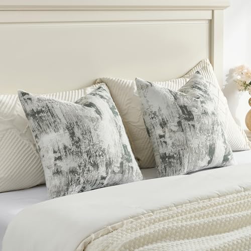 Pack of 2 Faux Cashmere Throw Pillow Covers 18x18 Inch (2 Count)
