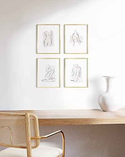 11x14 Gold Picture Frames (4 Count)