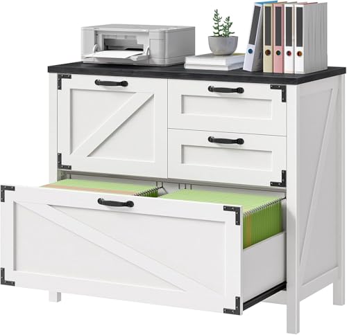 4 Drawer Wood Lateral File Cabinets for Home Office
