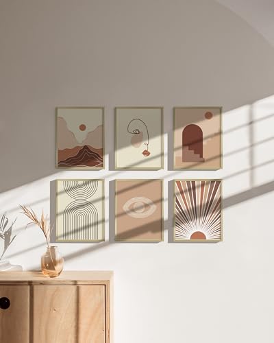 8.5x11 Gold Metal Picture Frames (6 Count)