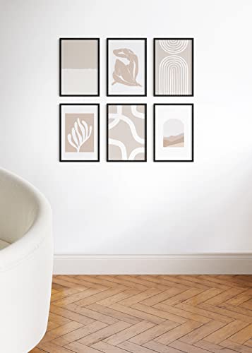 Standalone Black Oak Frames Set of 9