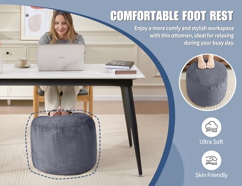 Small Pouf Ottoman Foot Rest Footstool and Ottomans Small for Couch Foot Stools for Living Room