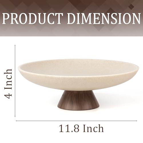 Modern Pedestal Decorative Bowl (6.34 Count)