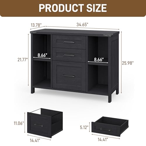File Cabinet with 3 Drawers