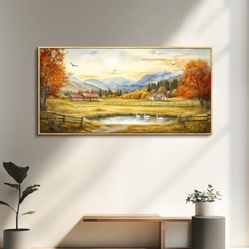 Large Canvas Wall Decor For Living Room Wall Art For Farmhouse Office Mural For Bedroom Ink