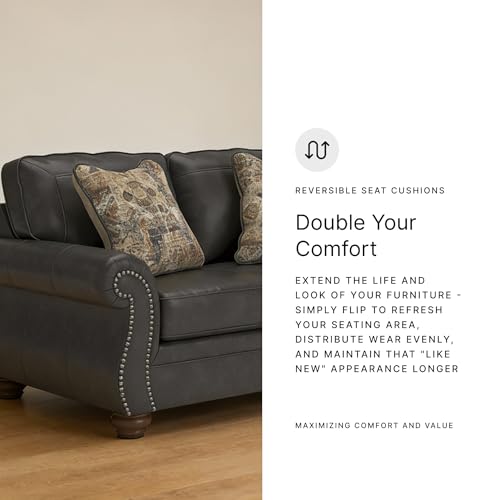 Faux Leather Loveseat Sofa Couch
