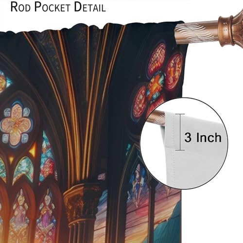 Stained Glass Curtains (2 Count)