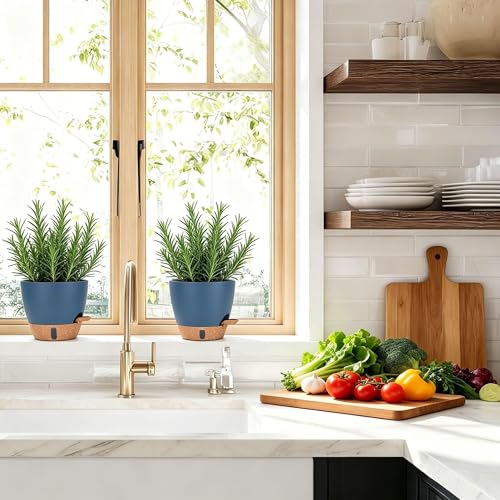 5 Pack Self Watering Pots for Indoor Outdoor Plants (5 Count)