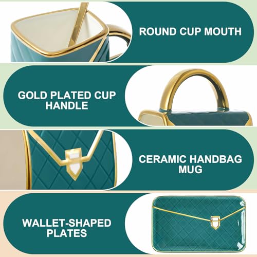 1 Set Coffee Mug Elegant Handbag Shaped Cup
