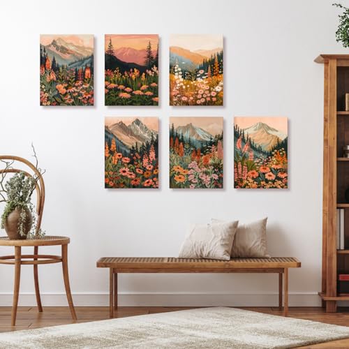 Framed Mountain Wildflower Wall Art Set of 3 (3 Count)