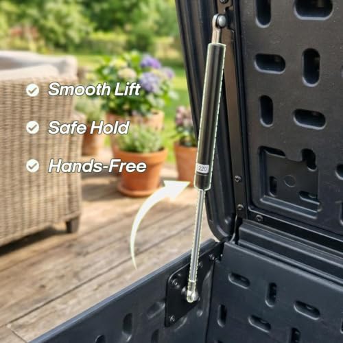 370 Gallon Extra Large Deck Box Waterproof