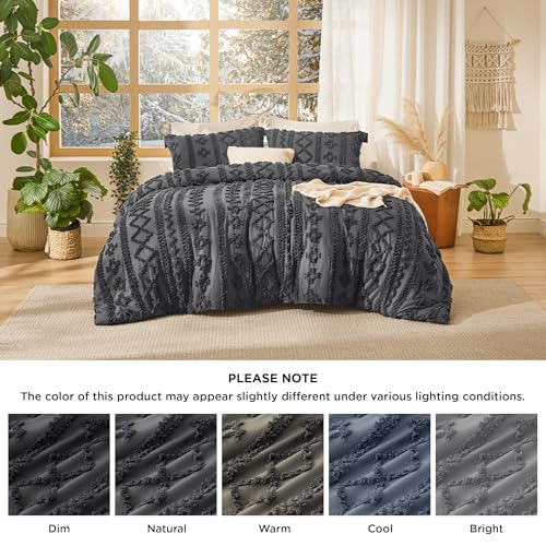 Tufted Boho Comforter Set King Size