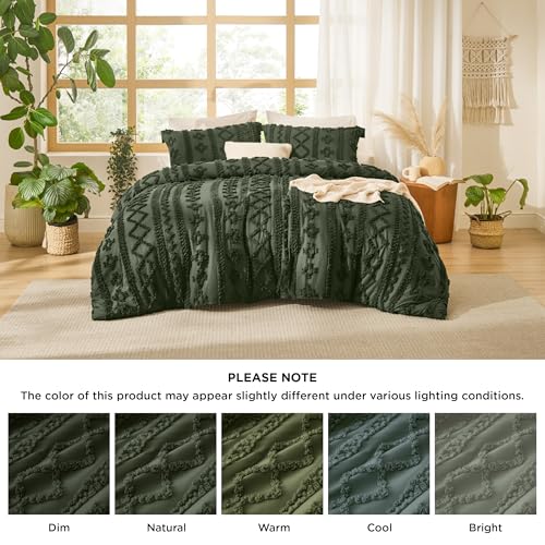 Tufted Boho Comforter Set Oversized King