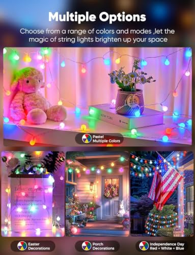 Color Changing Globe String Lights (33 Foot)