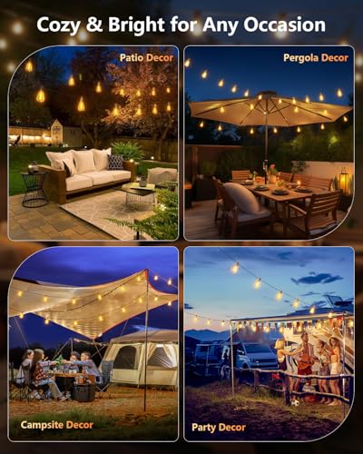 76FT Solar String Lights Outdoor